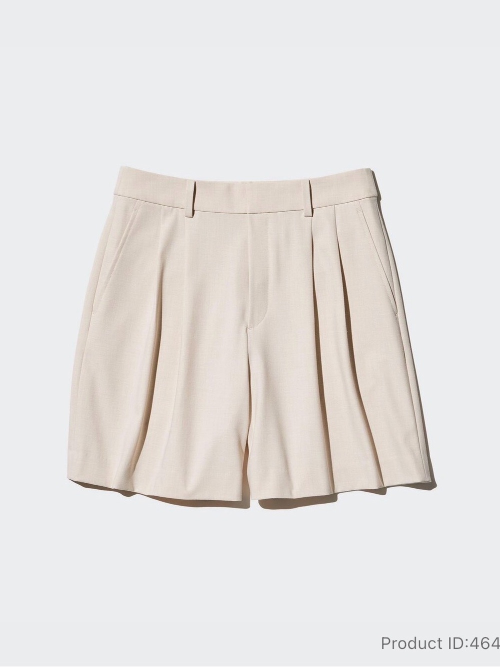 Uniqlo Beige Tailored High-Waist Women's Shorts